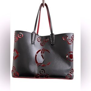 Christian Louboutin Loubinthesky Calfskin Cabata Tote